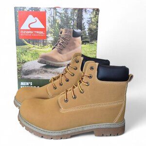 NWT Ozark Trail Men's Troy Lace-Up Hiking Hunting Work Boots Wheat Size 11.5